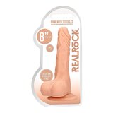 REALROCK Dong 8 - realističan, dildo za testise (20 cm) - prirodan | shoptok.hr