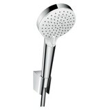 Hansgrohe Crometta 100 White/Chrome tuš set: ručni tuš sa 2 mlaza, Isiflex\'B 1600 crevo za tuš i držač 26691400 | ePonuda.com