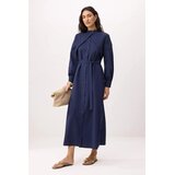 Trendyol Modest Ženska haljina Tctss26Eb00123, Tamnoplava Cene