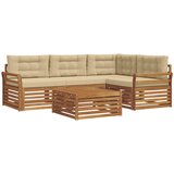  Set vanjskih sofa 5 kom. Prirodna i bež | shoptok.hr