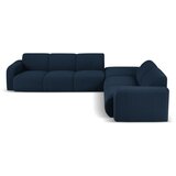 Micadoni Home Tamno plava kutna garnitura od bouclé tkanine (s desnim kutom) Molino – Cijene