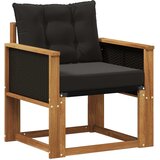  Srednja sofa za van Čvrsto drvo akacije Prirodna | shoptok.hr