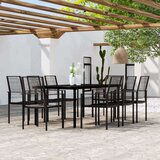  9-dijelni vrtni blagovaonski set crni | shoptok.hr