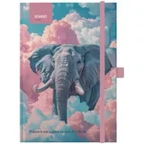 NOTES A6 96 lista ANIMALS ELEPHANT 11 x 14,5 cm