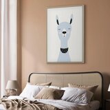  Slika - Lovely Llama (1 Part) Vertical 60x90 U prirodnom drvenom okviru | shoptok.hr