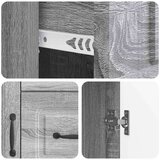  Kreveta Siva sonoma 66 x 34 5 x 87 cm Konstruirano drvo | shoptok.hr