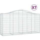  Lučne gabionske košare 7 kom 200x50x100/120cm pocinčano željezo | shoptok.hr