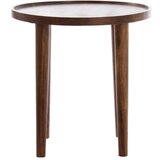 Light & Living Okrogla stranska mizica iz masivne akacije ø 45 cm Qiano – Cene