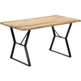 vidaXL Jedilna miza 140x80x76 cm trden mangov les | Shoptok.si