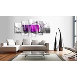  Slika na akrilnom staklu - Purple Expression [Glass] 100x50 | shoptok.hr