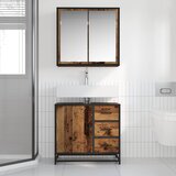  Set namještaja za kupaonicu 2 pcs Staro drvo Konstruirano drvo | shoptok.hr