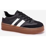 Boto EVENTO Women's Platform Sneakers Made of Eco Leather Black Elaraven | shoptok.hr