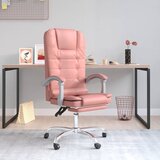 Maison Chic Masažni pisarniški stol - računalniški stol roza umetno usnje, (21784275) | Shoptok.si