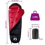 vidaXL Vreća za spavanje u obliku mumije za odrasle 3-4 godišnja doba | shoptok.hr