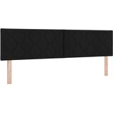 vidaXL Vzglavje z diamond blokovim dizajnom Črna 180 cm Tkanina, (22080474) | Shoptok.si
