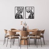 Wallity Zidna dekoracija Tree Man And Woman - 326, 52 x 70 cm, Crna | ePonuda.com