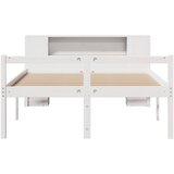  s regalom z knjige bez madraca bijeli 140x190cm borovina | shoptok.hr