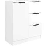  Komoda visok sijaj bela 60x30x70 cm konstruiran les, (20654798) | Shoptok.si