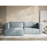 Maison de Rêve Svijetlo plava sklopiva/s prostorom za odlaganje kutna garnitura od šenila (s lijevim kutom/s ležaljkom) Velto – | shoptok.hr