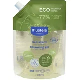 BIO gel za umivanje za telo in lase za otroke od rojstva nadomestno polnilo 400 ml