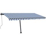  Avtomatska tenda LED + senzor 450x300 cm modra in bela, (20728866) | Shoptok.si