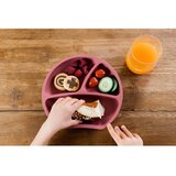 Kindsgut Ciglasti silikonski dječji tanjur 19x20,5 cm Dusky Pink – | shoptok.hr