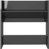 vidaXL zidni ormarići za cipele 2 kom sjajni sivi 60x18x60 cm iverica | shoptok.hr