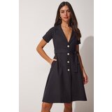  Women's Black Belted Woven Shirt Dress | Eponuda.ba