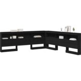  Skladiščni naslon Črna Orehovina 200 cm Konstruiran les, (5000142203) | Shoptok.si