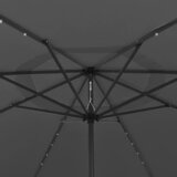  Vrtni suncobran s LED svjetlima 400 cm antracit | Eponuda.com