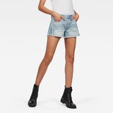 G-star Shorts - 3301 Fringe Mid bf Short Wmn Light Blue | Shoptok.si