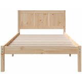 Krevetna konstrukcija Smeđa 100 x 200 cm Čvrsto borovo drvo | shoptok.hr