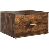 vidaXL Ladica Cabinet Dimljeni hrast MDF s furnirom Ladica Cabinet u