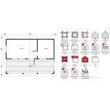 Male kuće Sauna kućica Pihasauna PIHA-TUURI 25 620 × 270 cm – bez završnog krovnog pokrova | shoptok.hr