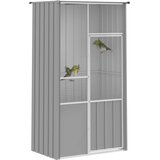  Kavez za ptice sivi 115 x 78 x 200 cm od pocinčanog čelika | Eponuda.ba