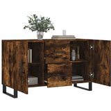  Komoda boja dimljenog hrasta 100 x 36 x 60 cm konstruirano drvo | shoptok.hr