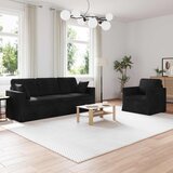  Set sofe 2 pcs Crna 198 x 78 x 80 cm Baršun | shoptok.hr