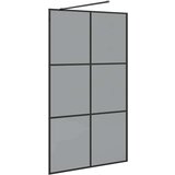  Zid za walk-in tu&amp;scaron; Crna 115 x 195 cm Staklo otporno na udarce Slike