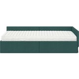  Kotni okvir postelje z matrico Drugo 2 pcs Zelena blago, (5000123419) | Shoptok.si