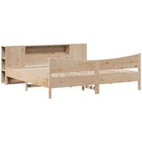 vidaXL Posteljni okvir brez vzmetnice 180x200 cm trdna borovina | Shoptok.si