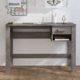  Radni stol HAMAR svjetlosivi 110 x 40 x 75 cm masivna borovina | shoptok.hr