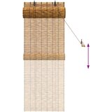 Rolo zavjesa Smeđa 60 x 160 cm Trska | shoptok.hr