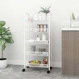 vidaXL Kuhinjska kolica s 5 razina bijela 46 x 26 x 105 cm željezna Cijene