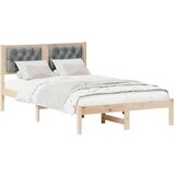  Okvir za krevet Svijetlo siva 135 x 190 cm tkanina | shoptok.hr