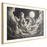  Plakat Moon and Stars Singing Among the Great Clouds 30x21 Zlatni okvir s margom | shoptok.hr