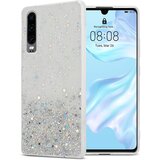 Cadorabo Case, združljiv s Huawei v prozornici z bleščicami - zaščitnim pokrovom, narejen iz fleksibilnega silikona TPU s penečimi bleščicami, (20694818) | Shoptok.si