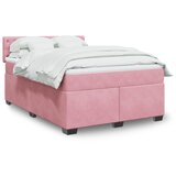 vidaXL Krevet s oprugama i madracem ružičasti 160x200 cm baršunasti | shoptok.hr
