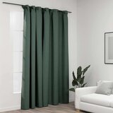  Zavjesa za zamračivanje s kukama zelena 290 x 245 cm | shoptok.hr
