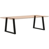  Noge za blagovaonski stol V-oblika 2 kom Crne 80 x (72-73,3) cm Čelik | shoptok.hr