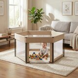  Sklopiva dječja ogradica Cozy 30 bež boje | shoptok.hr